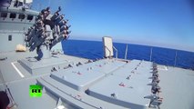 Armada rusa lanza 4 misiles de crucero contra posiciones del ISIS en Palmira