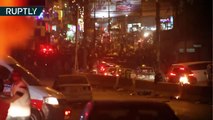Barricadas y neumáticos en llamas: Manifestantes palestinos se enfrentan con la Policía israelí