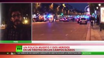 París: Un policía muerto y otros dos heridos en un atentado en los Campos Elíseos