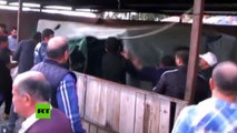En Turquía destruyen un campo de refugiados sirios