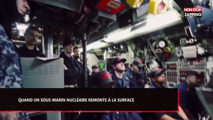 Un sous-marin américain remonte à la surface en brisant la glace, les images impressionnantes (Vidéo)