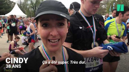 Marathon de Paris : l'arrivée de Cindy