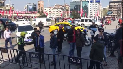 Taksim'de silah sesleri