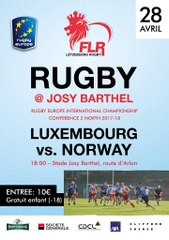 LUXEMBOURG / NORWAY - RUGBY EUROPE CONFERENCE 2 NORTH 2017/2018