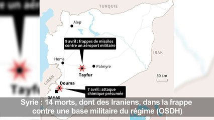 Syrie : frappes contre une base militaire