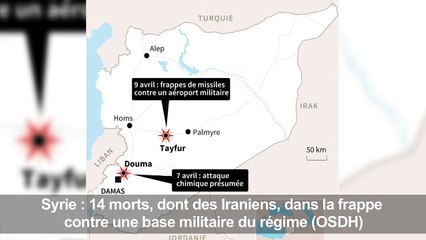 Syrie : frappes contre une base militaire