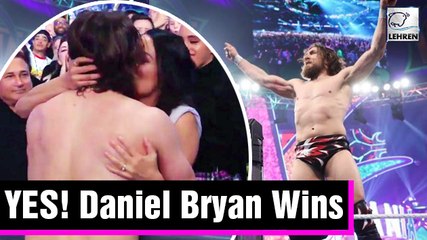 Daniel Bryan Kisses Wife Brie Bella After Winning His 1st Match