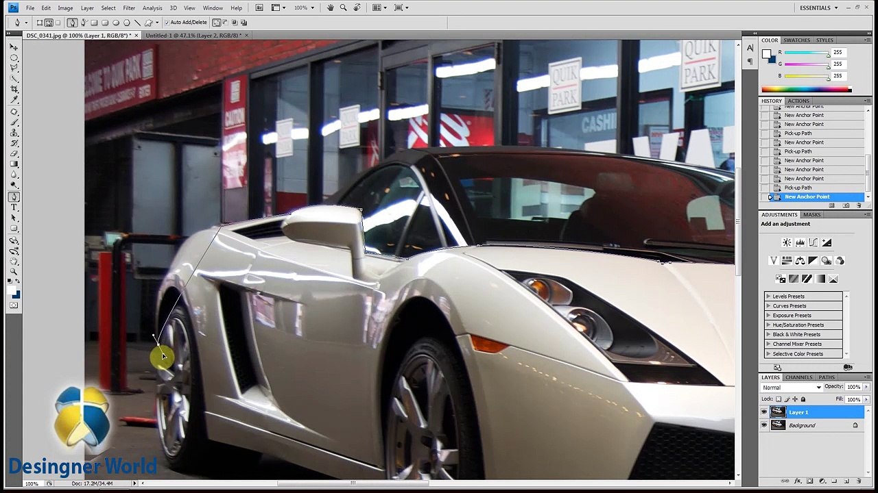How to Best Color Change of The Car in Photoshop tutorial 2018