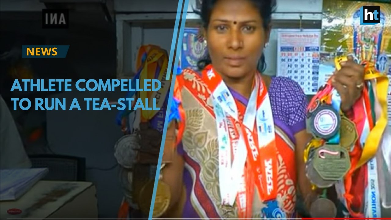 A professional athlete forced to run a tea stall to earn money