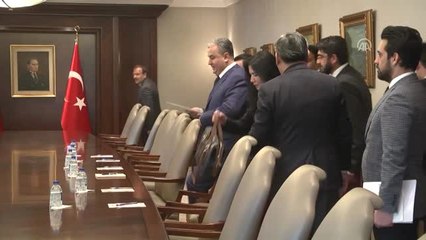 Başbakan Yardımcısı Çavuşoğlu Özbek Heyeti Kabul Etti