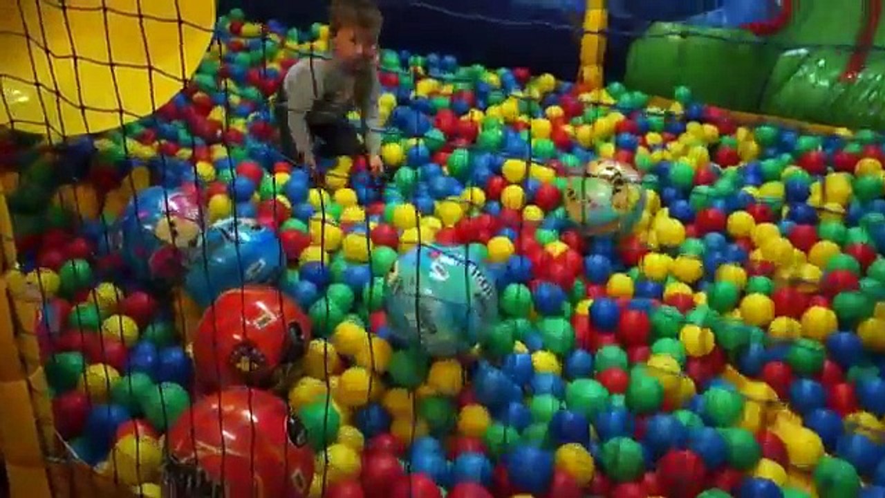 Kids playroom Funny playground with balls and slides Play Place for Kids play centre