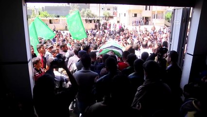 Gazze şehidini uğurladı