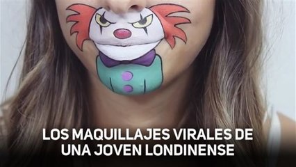 Maquillaje artístico: dibujos animados en el rostro