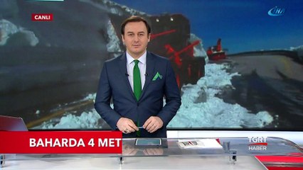 Yer Erzurum: Baharda 4 Metre Karla Mücadele