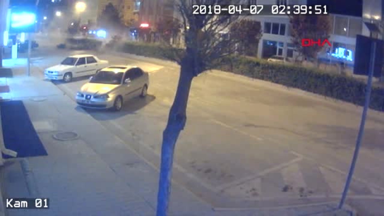 Karaman Takla Atan Otomobilin Kaza Anı Güvenlik Kamerasında