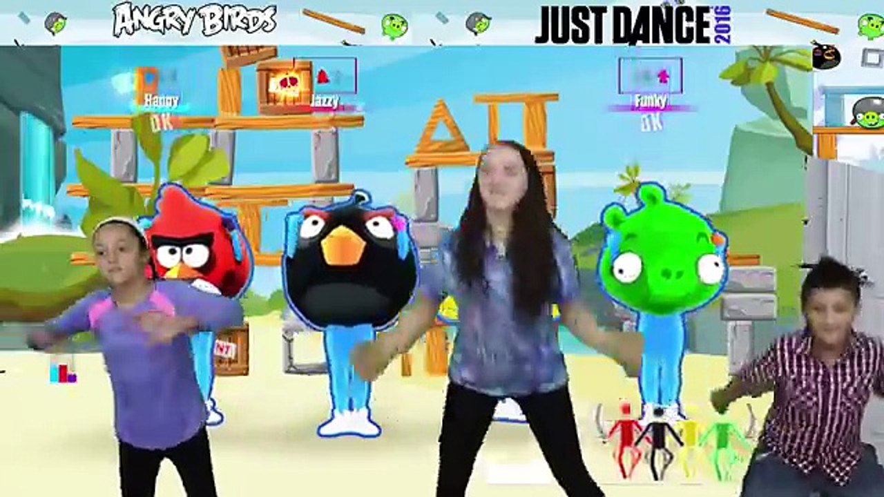 FGTEEV Kids plays Just Dance 2016! ANGRY BIRDS + CHIWAWA Songs (1st ...