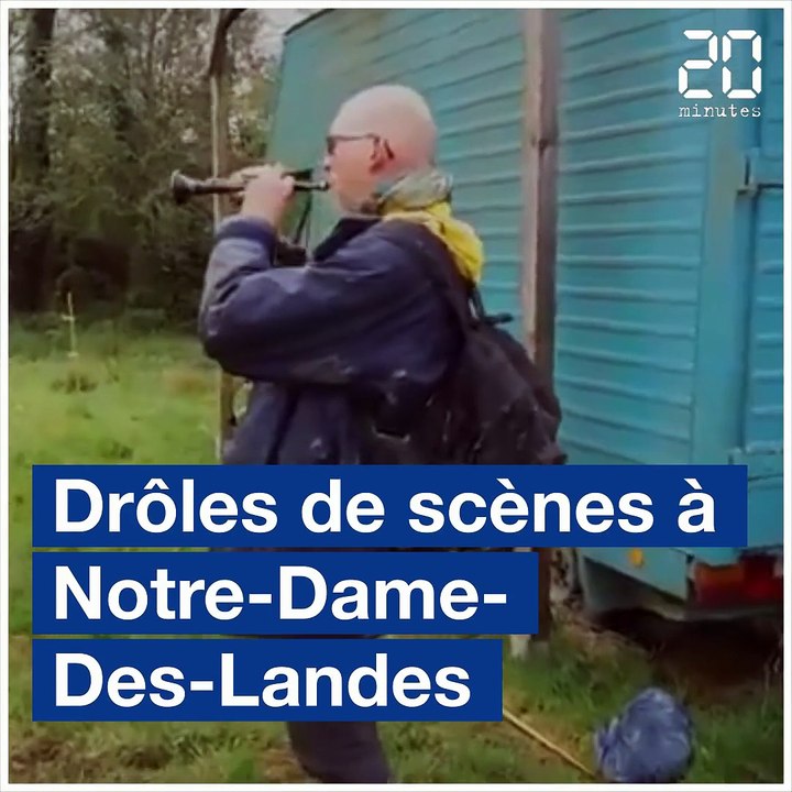 Scènes étonnantes et lancer de boue dans la ZAD de Notre-Dame-des-Landes