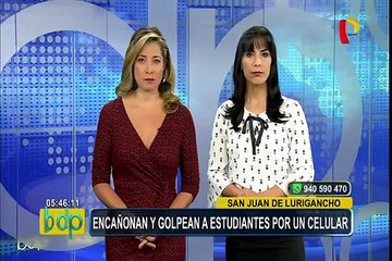 SJL: encañonan y golpean a estudiantes por un celular