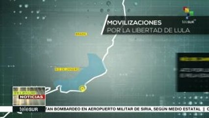 Movilizaciones por la libertad de Lula en Sao Paulo y Río de Janeiro