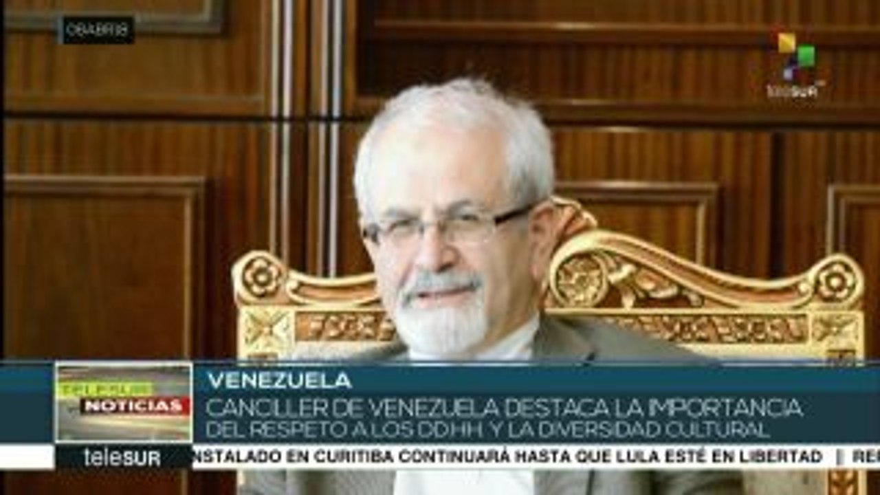 Canciller de Vzla. destaca importancia del respeto a los DDHH