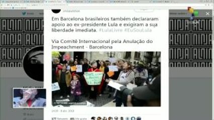 Reflejan redes sociales apoyo en el mundo a Lula
