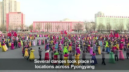 North Korea celebrates late leader Kim Jong Il with dances