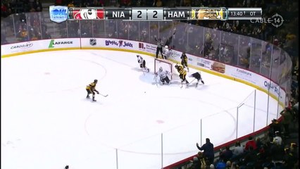 OHL Hamilton Bulldogs - Ryan Moore scores OT winner
