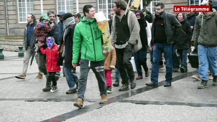 Morlaix. Une soixantaine de manifestants contre l'évacuation de la Zad