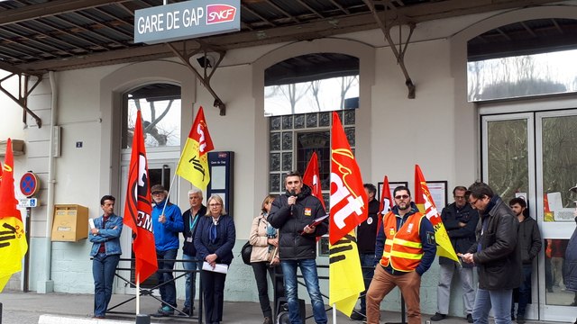 Gap : les cheminots haut-alpins mobilisés contre la réforme