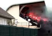 Non-League French Soccer Fans Intimidate Opponents With Flares and Fireworks