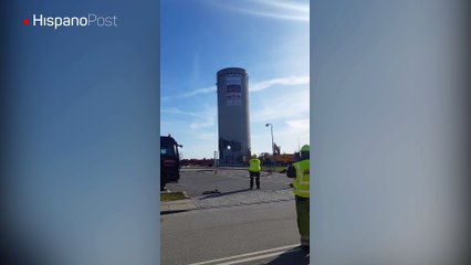 Un fallo casi convirtió una demolición de un silo en una tragedia