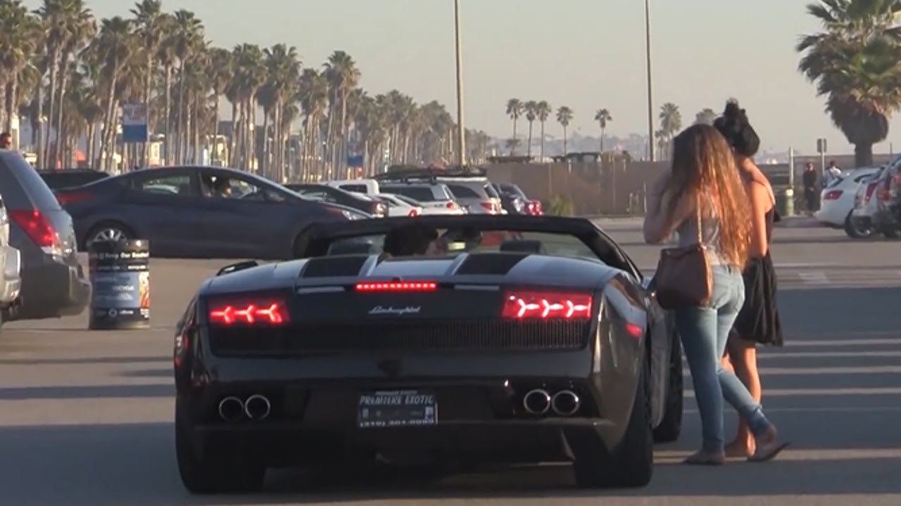 Gold Digger Prank with Lamborghini!