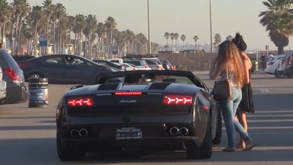 Gold Digger Prank with Lamborghini!