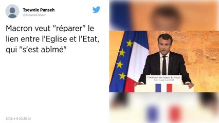 La main tendue d’Emmanuel Macron à l’Église catholique.