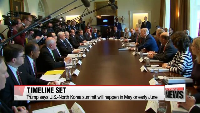 Trump says U.S.-North Korea summit will happen in May or early June