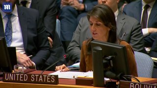 Nikki Haley lashed out at Russia for its role in a reported chemical attack in Syria