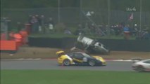 Robertson Flips 2018 Porsche Carrera Cup GB Brands Hatch Race 2