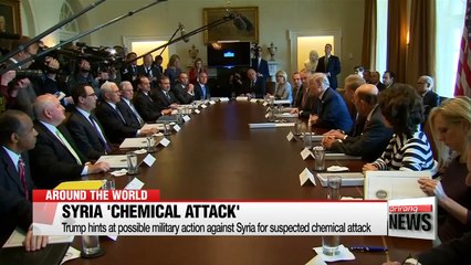 Trump vows quick action on 'heinous' Syria chemical attack