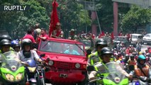 Venezuela: Cientos de motoristas conmemoran el cuarto aniversario de la muerte de Hugo Chávez