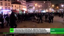 Protestas contra el abuso policial en París derivan en enfrentamientos con los agentes