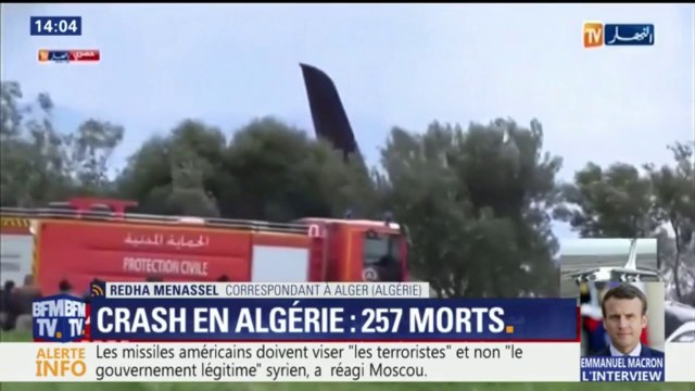 Crash d’un avion militaire en Algérie: le bilan provisoire est de 257 morts
