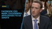 Facebook CEO Mark Zuckerberg apologises to US Senate