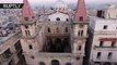 Un dron capta impactantes vistas de una catedral destrozada en Alepo