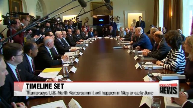 Trump says U.S.-North Korea summit will happen in May or early June