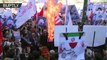 Los iraníes queman banderas de EE.UU. e Israel en el Día de la Lucha contra la Hegemonía Mundial
