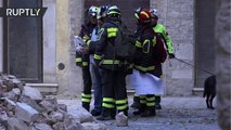 Las autoridades  evalúan los daños tras dos fuertes sismos en Italia