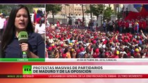 Opositores y partidarios del Gobierno de Maduro toman las calles de Caracas