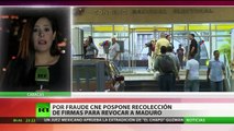CNE paraliza la recolección de firmas para el revocatorio en Venezuela