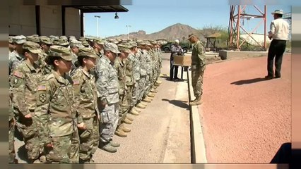 Garde nationale américaine à la frontière mexicaine
