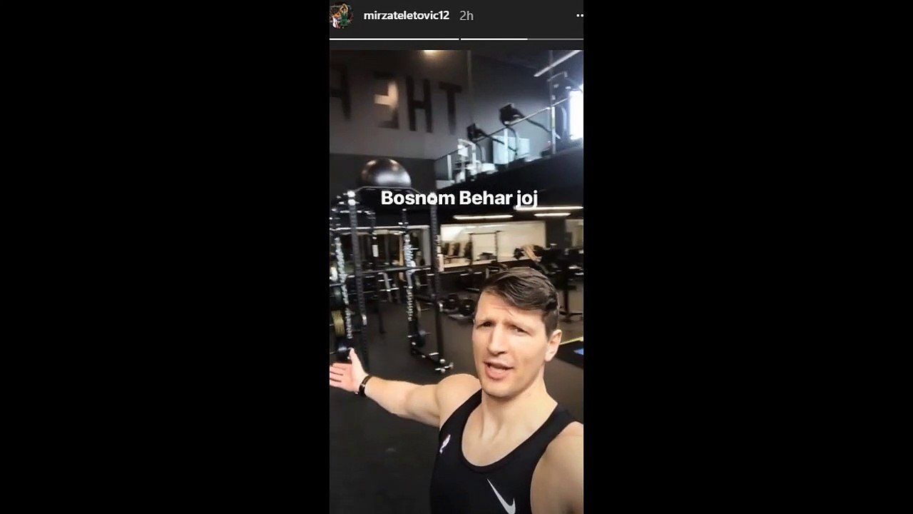 Teletović na treningu u teretani zapjevao "Bosnom behar probeharao"